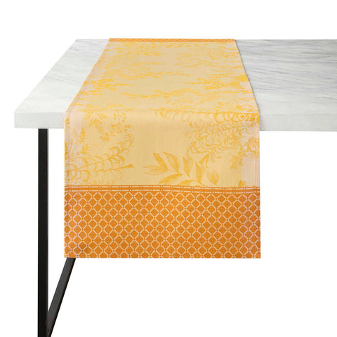 Jardin D'eden Yellow Runner by Le Jacquard Francais