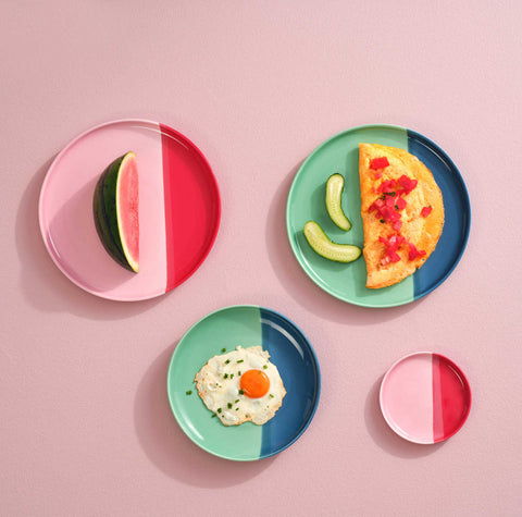 Joy Dessert Plate, Blueberry Smoothie by Asa Selection