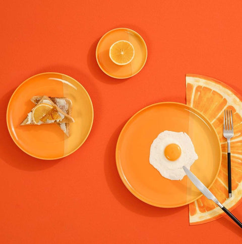 Joy Dinner Plate, Orange Smoothie by Asa Selection