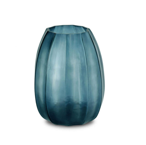 Koonam  Vase Medium Ocean Blue/Indigo by Guaxs