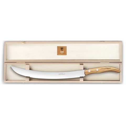 Laguiole Sabre Olivewood with Box by Claude Dozorme
