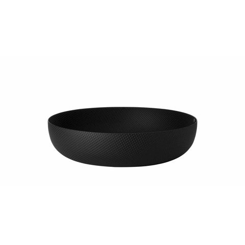 Large Round Basket Texture Black by Alessi