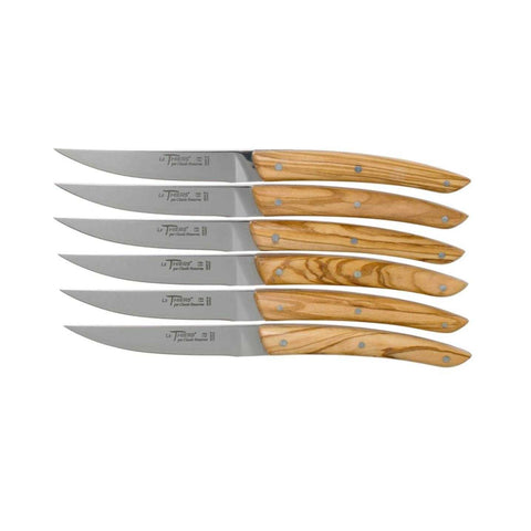 Le Thiers Classique Box Of 6 Knives Juniper by Claude Dozorme