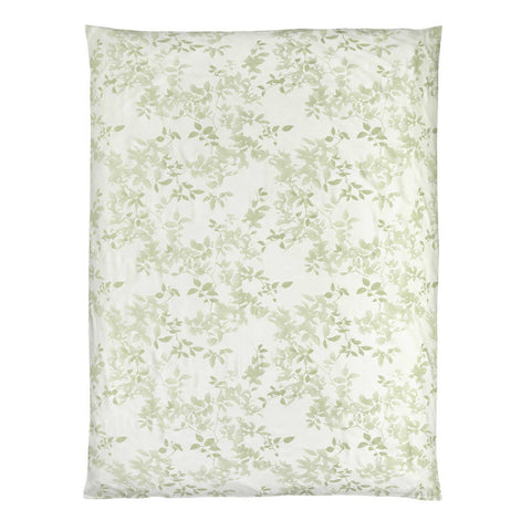 Leaves Grey Green Duvet Cover Queen by Christian Fischbacher