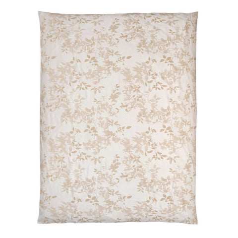 Leaves Ivory Duvet Cover Queen by Christian Fischbacher
