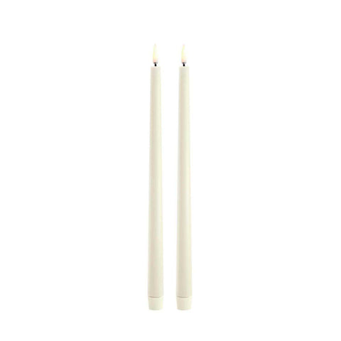 LED Slim Taper Candle Ivory 2-Pack by Uyuni