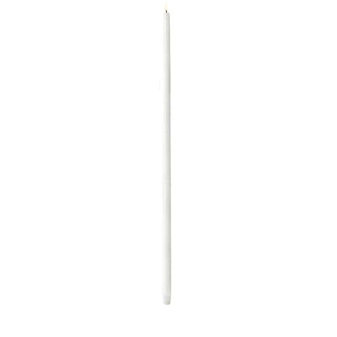 LED Tall Taper Candle White Single Candle 75cm by Uyuni