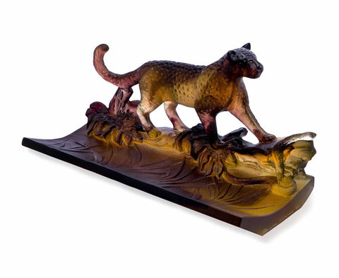 LEOPARD Leopard Pen Holder by Daum