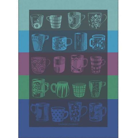 Les Mugs Nocturne Kitchen Towel by Garnier Thiebaut