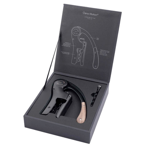 Lever Corkscrews Oeno Motion Wood & Black  by L'atelier Du Vin