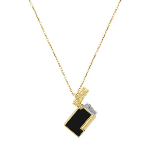 Lighter Necklace Lacquered Black with Gold by Dupont