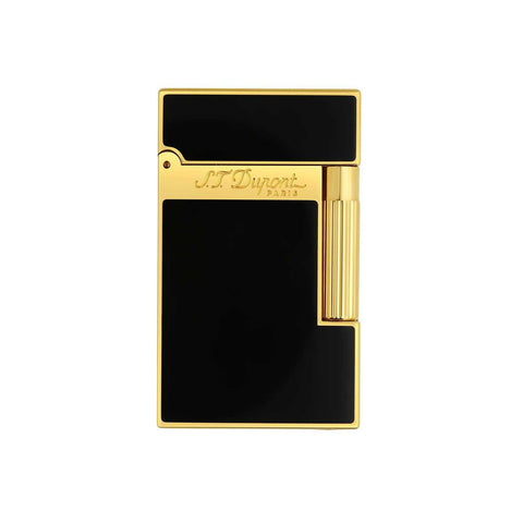 Ligne 2 Lighter Black Lacquer With Gold by Dupont