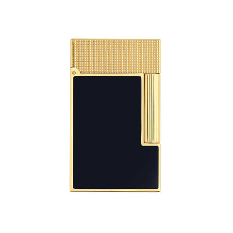 Ligne 2 Lighter Blue Lacquered And Yellow Gold by Dupont