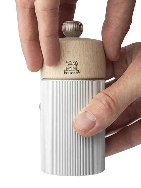 Line Natural Salt Mill Beech Wood by Peugeot