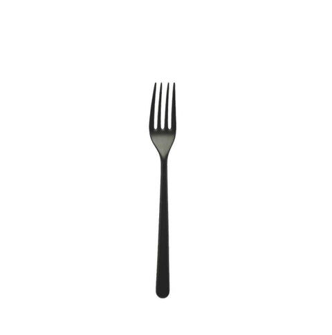 Linea Ice Oro Nero Dessert Fork by Mepra