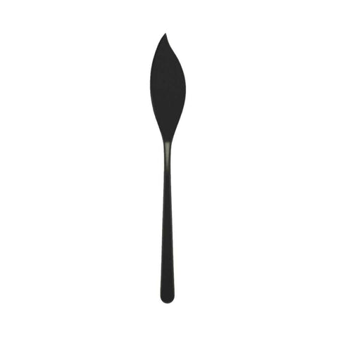 Linea Ice Oro Nero Table Fish Knife by Mepra