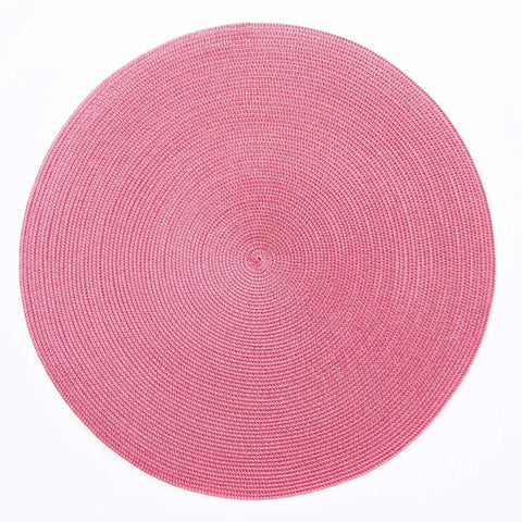 Linen Braid Round Placemat Fiesta by Deborah Rhodes
