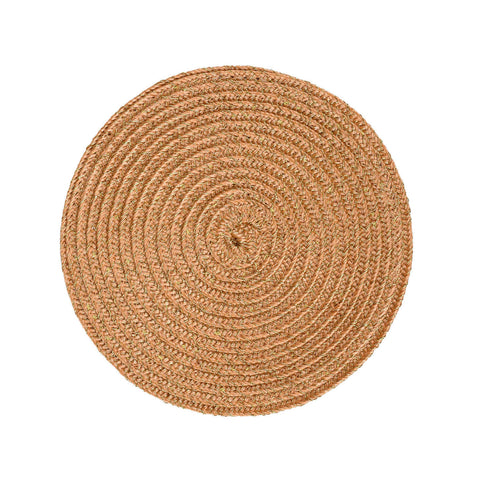 LINEN LUREX Coasters Set/4 Gold by Deborah Rhodes