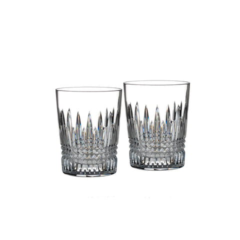 Lismore Diamond Double Old Fashion, Pair by Waterford