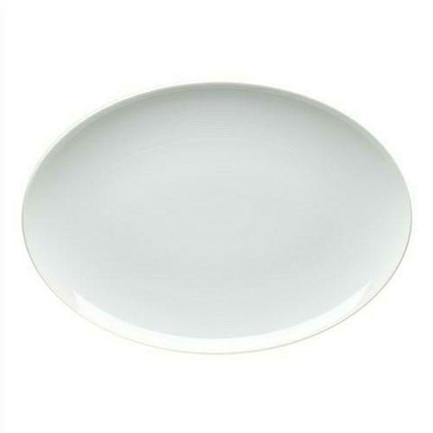 Loft White Oval Platter 15.75 In by Rosenthal