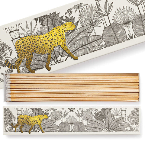 Long Matches Cheetah In White Jungle by Archivist Gallery