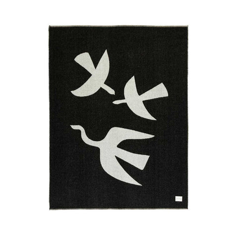 LottaLove Reversible Throw Black/Ivory  by Blacksaw