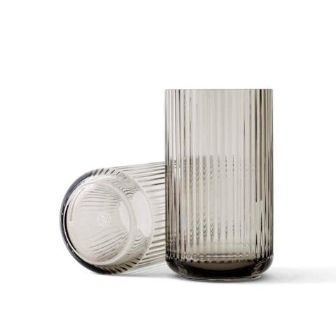 Lyngby Glass Vase Smoke 9.8in by Lyngby Porcelain