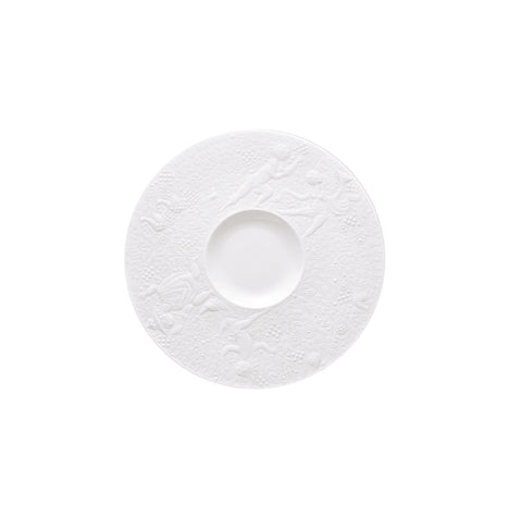 Magic Flute White Cream Soup Saucer (Import) by Rosenthal