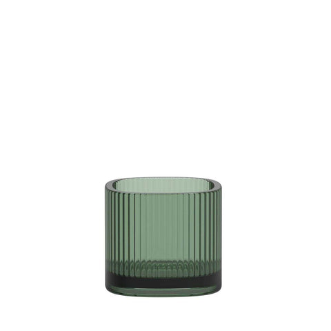 Magica Votive Super Circle Green Medium by Orrefors