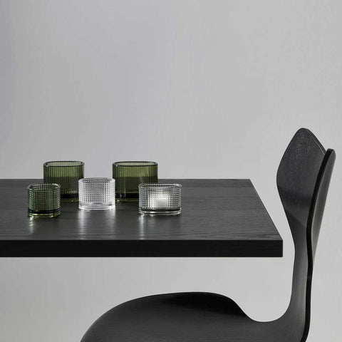 Magica Votive Super Circle Green Medium by Orrefors