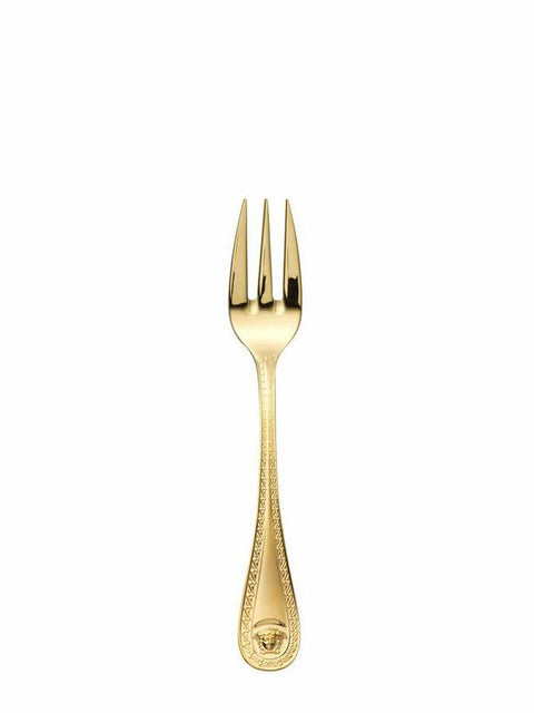 Medusa Flatware Gold Plated Cake Fork, Gold Plated  by Versace