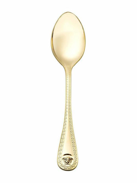 Medusa Flatware Gold Plated Table Spoon, Gold Plated 8 1/4 Inch by Versace