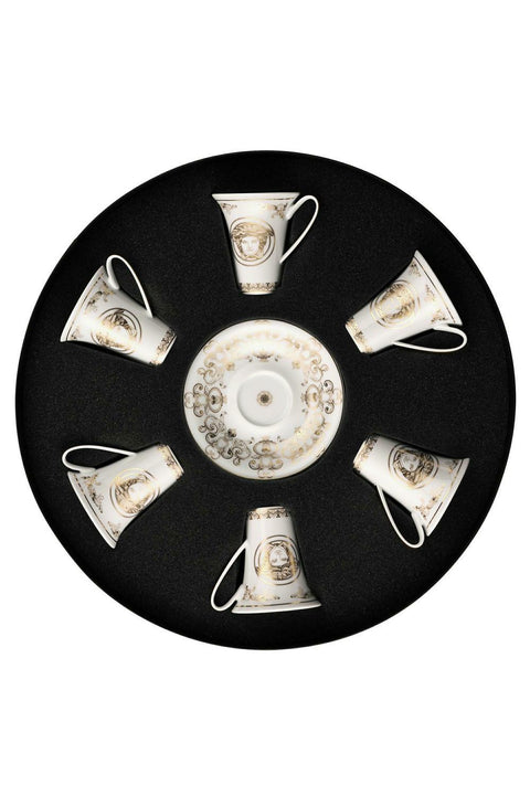 Medusa Gala A.d Cup & Saucer Set/Six, Round  Hat Box by Versace