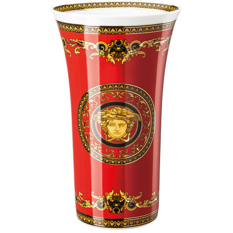 Medusa Red Large Vase by Versace
