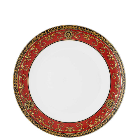 Medusa Red Modern Dinner Plate by Versace