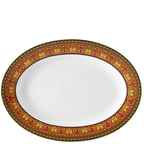 Medusa Red Platter 13 1/4 Inch by Versace