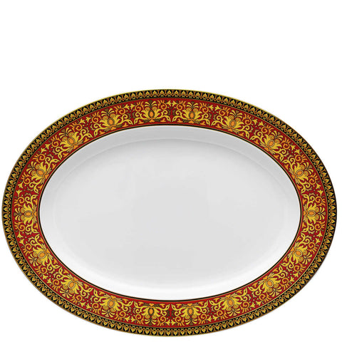Medusa Red Platter 15 3/4 Inch by Versace