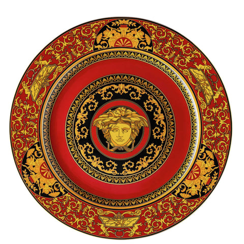 Medusa Red Service Plate by Versace