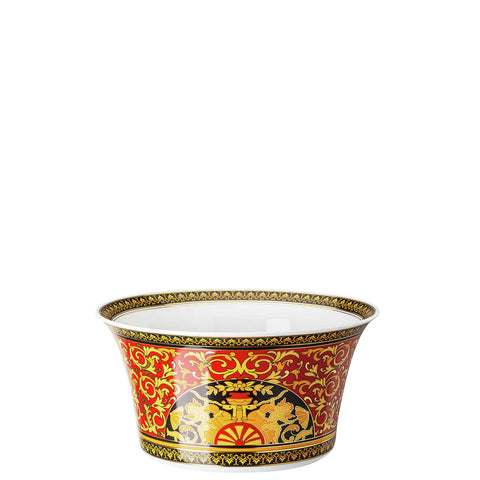 Medusa Red Small Vegetable Bowl, Open by Versace
