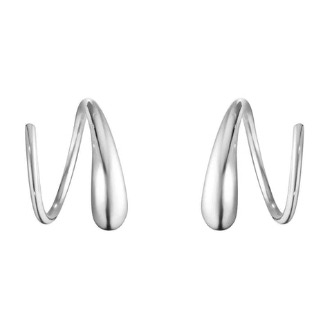 Mercy Swirl Earring Sterling Silver by Georg Jensen