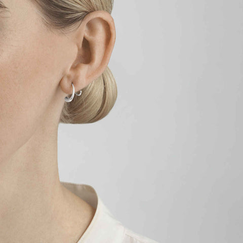 Mercy Swirl Earring Sterling Silver by Georg Jensen