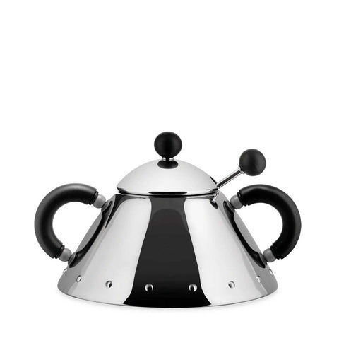Michael Graves Sugar Bowl And Spoon Black by Alessi