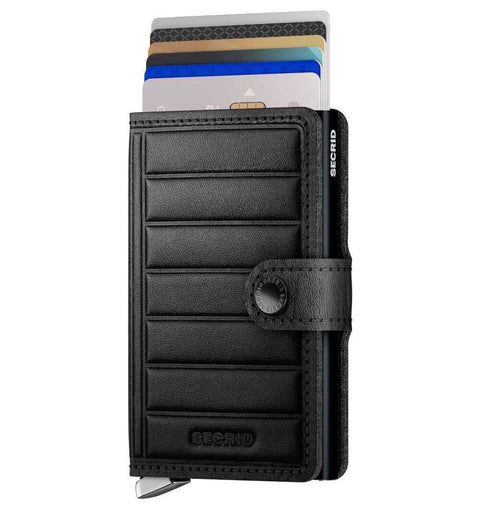 Miniwallet Emboss Lines Black by Secrid