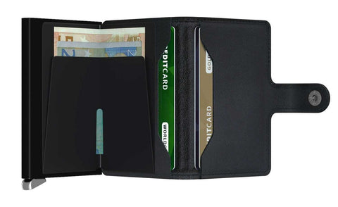 Miniwallet Emboss Lines Black by Secrid