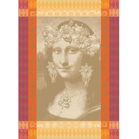 Mona Lisa Cuivre Kitchen Towel by Garnier Thiebaut