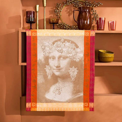 Mona Lisa Cuivre Kitchen Towel by Garnier Thiebaut