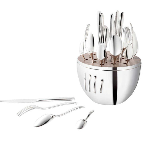 Mood 24-Piece Silverplate Set for 6 People by Christofle