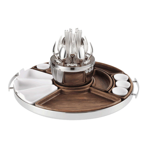 Mood Asia Stainless Steel Tray by Christofle