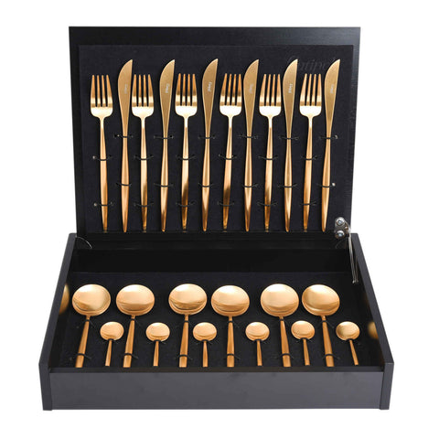 Moon Matte Gold 24 Piece Boxed Set by Cutipol