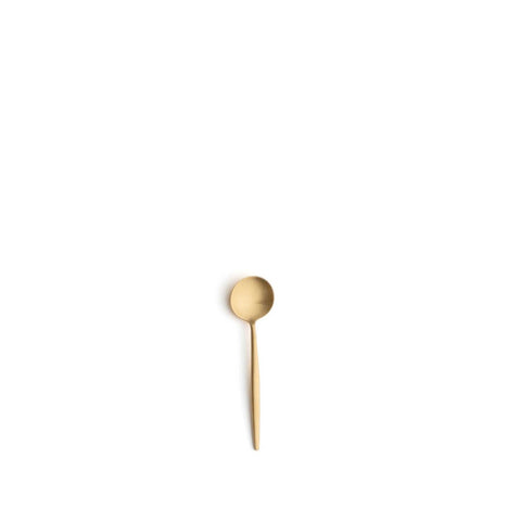 Moon Matte Gold Moka Spoon by Cutipol